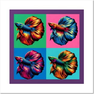 Delta Tail Male Betta - Cool Tropical Fish Posters and Art